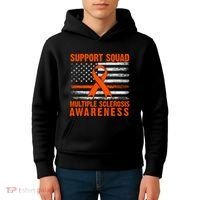 Ms Support Squad Multiple Sclerosis Awareness Kids Hoodie thumb 4