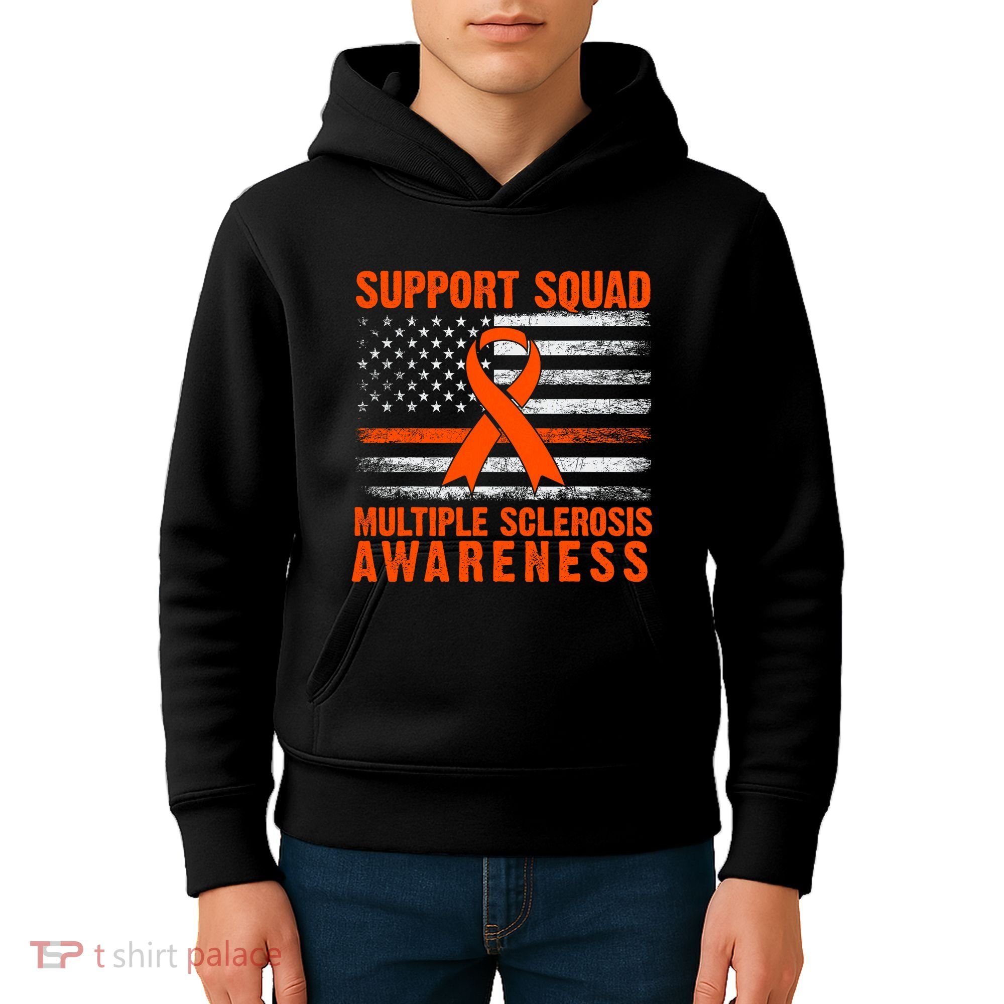 Ms Support Squad Multiple Sclerosis Awareness Kids Hoodie