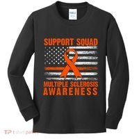 Ms Support Squad Multiple Sclerosis Awareness Kids Long Sleeve Shirt thumb 0