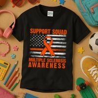 Ms Support Squad Multiple Sclerosis Awareness Kids T-Shirt thumb 3