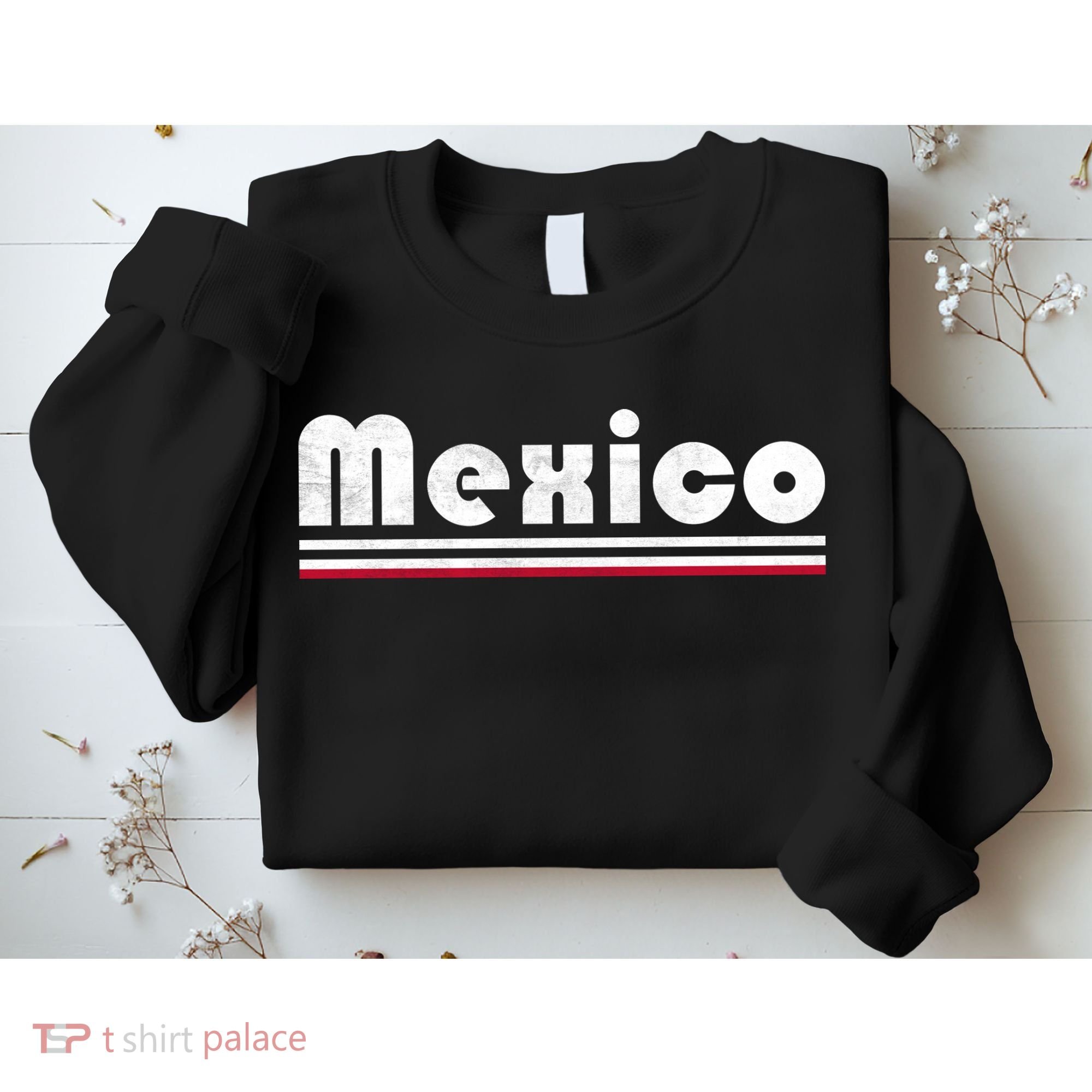Mexico Soccer Stripe Jersey Logo Fan Sweatshirt