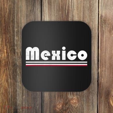 Mexico Soccer Stripe Jersey Logo Fan Coaster