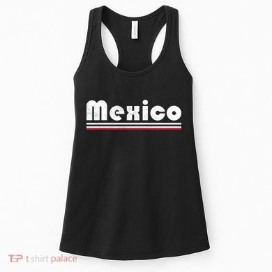 Mexico Soccer Stripe Jersey Logo Fan Women's Tank Top