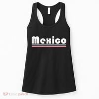 Mexico Soccer Stripe Jersey Logo Fan Women's Tank Top thumb 0