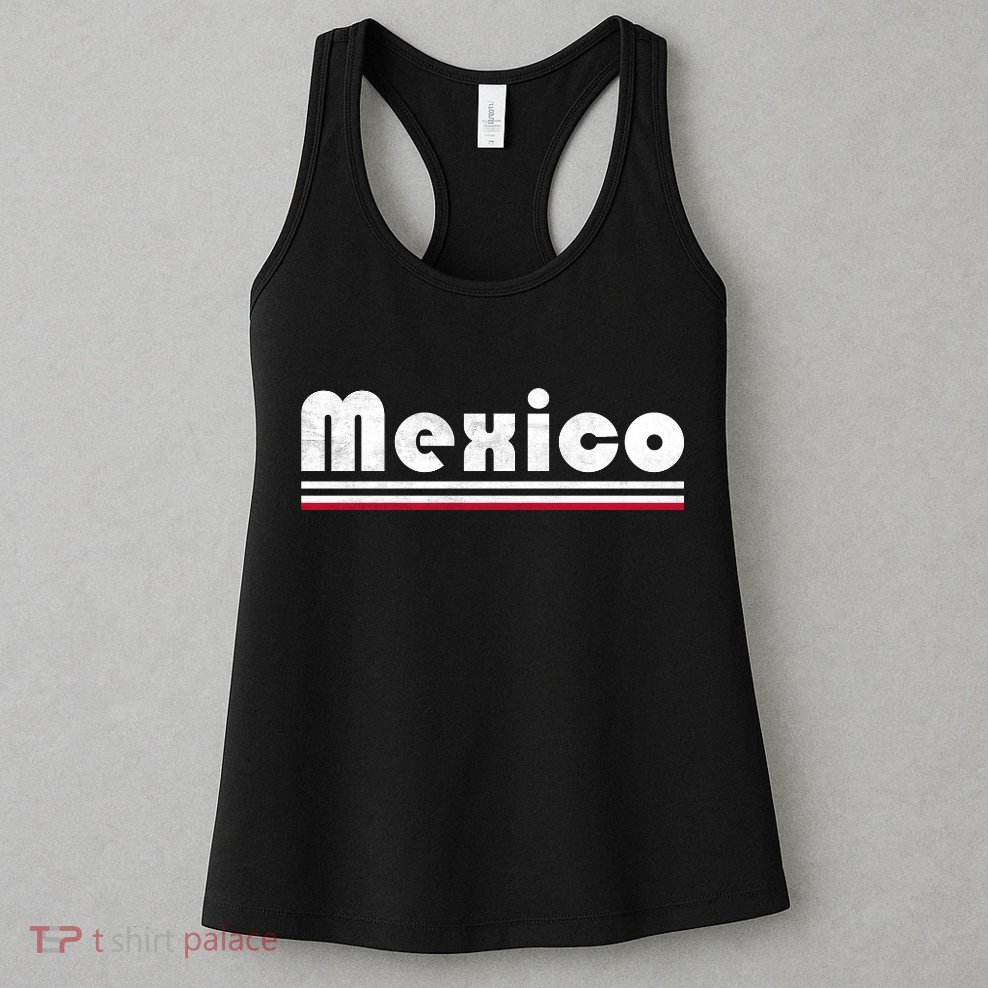 Mexico Soccer Stripe Jersey Logo Fan Women's Tank Top