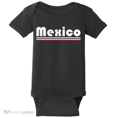 Mexico Soccer Stripe Jersey Logo Fan Baby Bodysuit