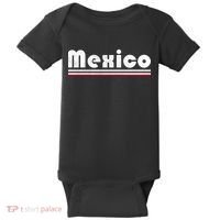 Mexico Soccer Stripe Jersey Logo Fan Baby Bodysuit thumb 0
