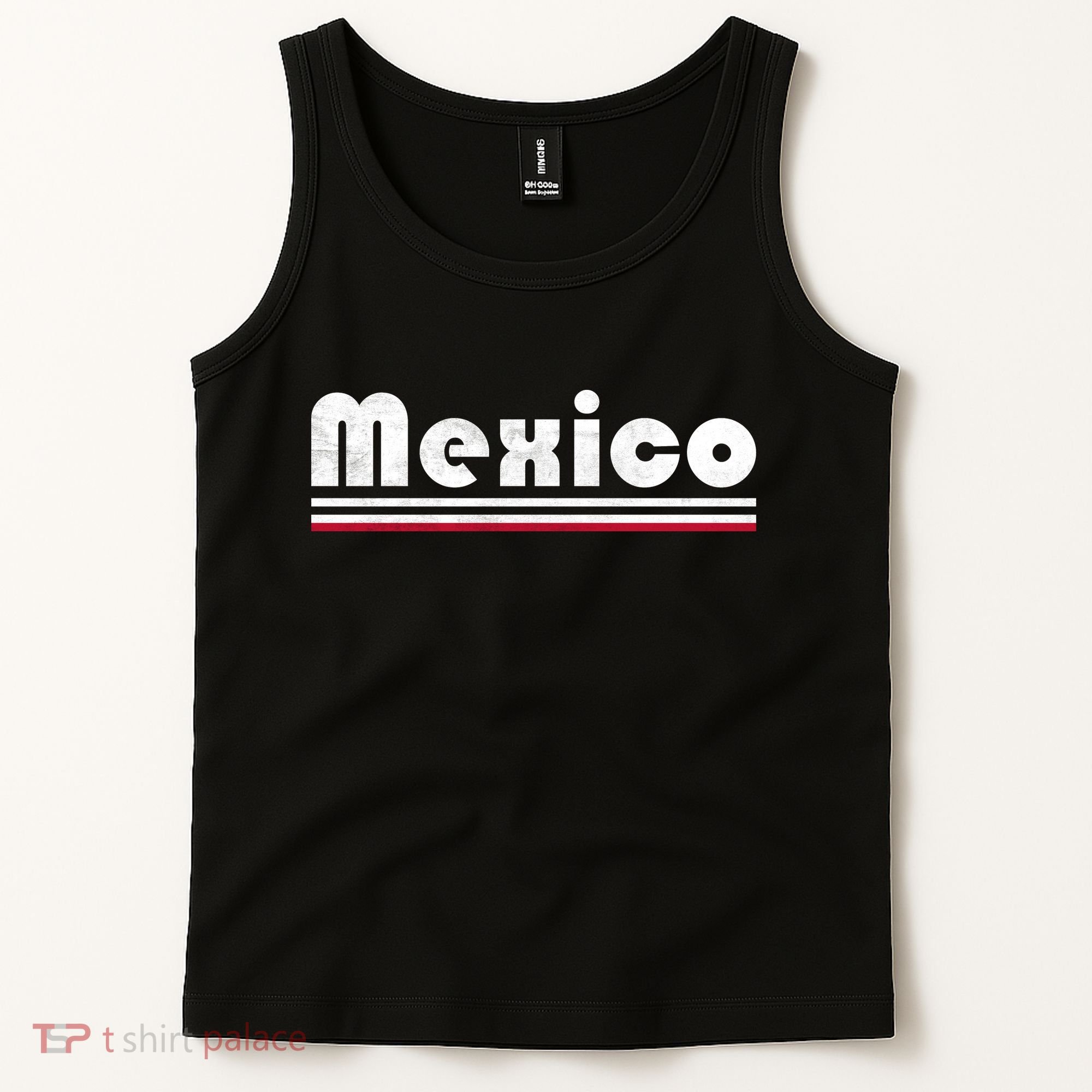 Mexico Soccer Stripe Jersey Logo Fan Tank Top
