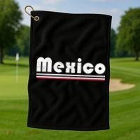 Mexico Soccer Stripe Jersey Logo Fan Golf Towel thumb 1