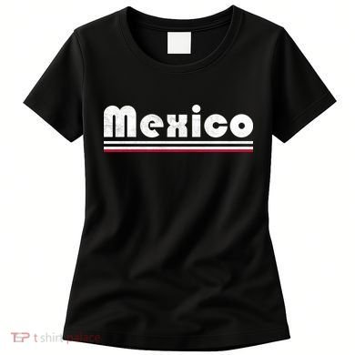 Mexico Soccer Stripe Jersey Logo Fan Women's T-Shirt