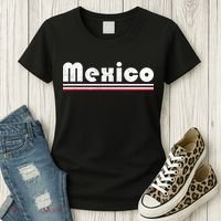 Mexico Soccer Stripe Jersey Logo Fan Women's T-Shirt thumb 3