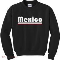 Mexico Soccer Stripe Jersey Logo Fan Kids Sweatshirt thumb 0