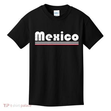 Mexico Soccer Stripe Jersey Logo Fan Kids T-Shirt