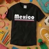 Mexico Soccer Stripe Jersey Logo Fan Kids T-Shirt thumb 3