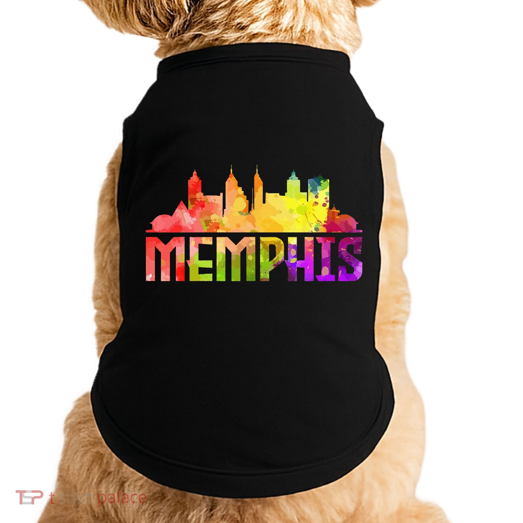 Memphis Skyline Tennessee Souvenir Gift Doggie Tank