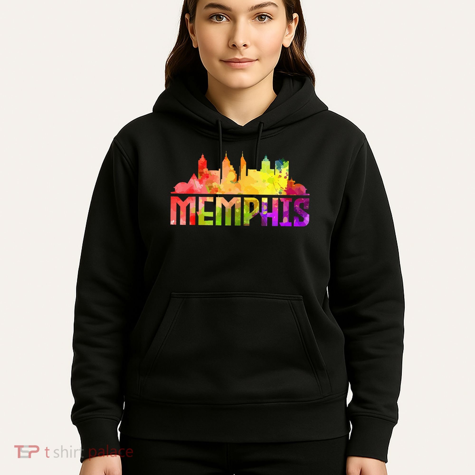Memphis Skyline Tennessee Souvenir Gift Hoodie