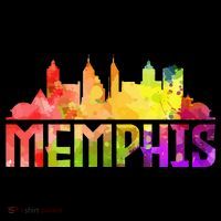 Memphis Skyline Tennessee Souvenir Gift Long Sleeve Shirt thumb 2