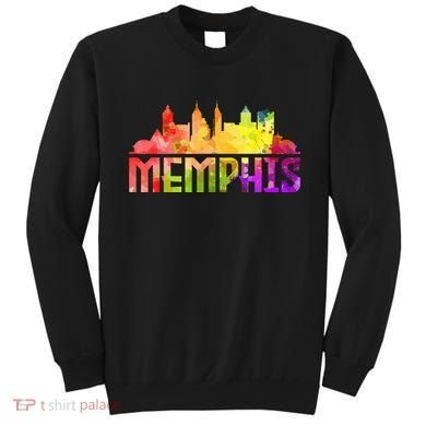 Memphis Skyline Tennessee Souvenir Gift Sweatshirt