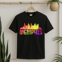 Memphis Skyline Tennessee Souvenir Gift T-Shirt thumb 2