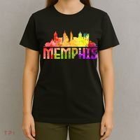Memphis Skyline Tennessee Souvenir Gift T-Shirt thumb 4