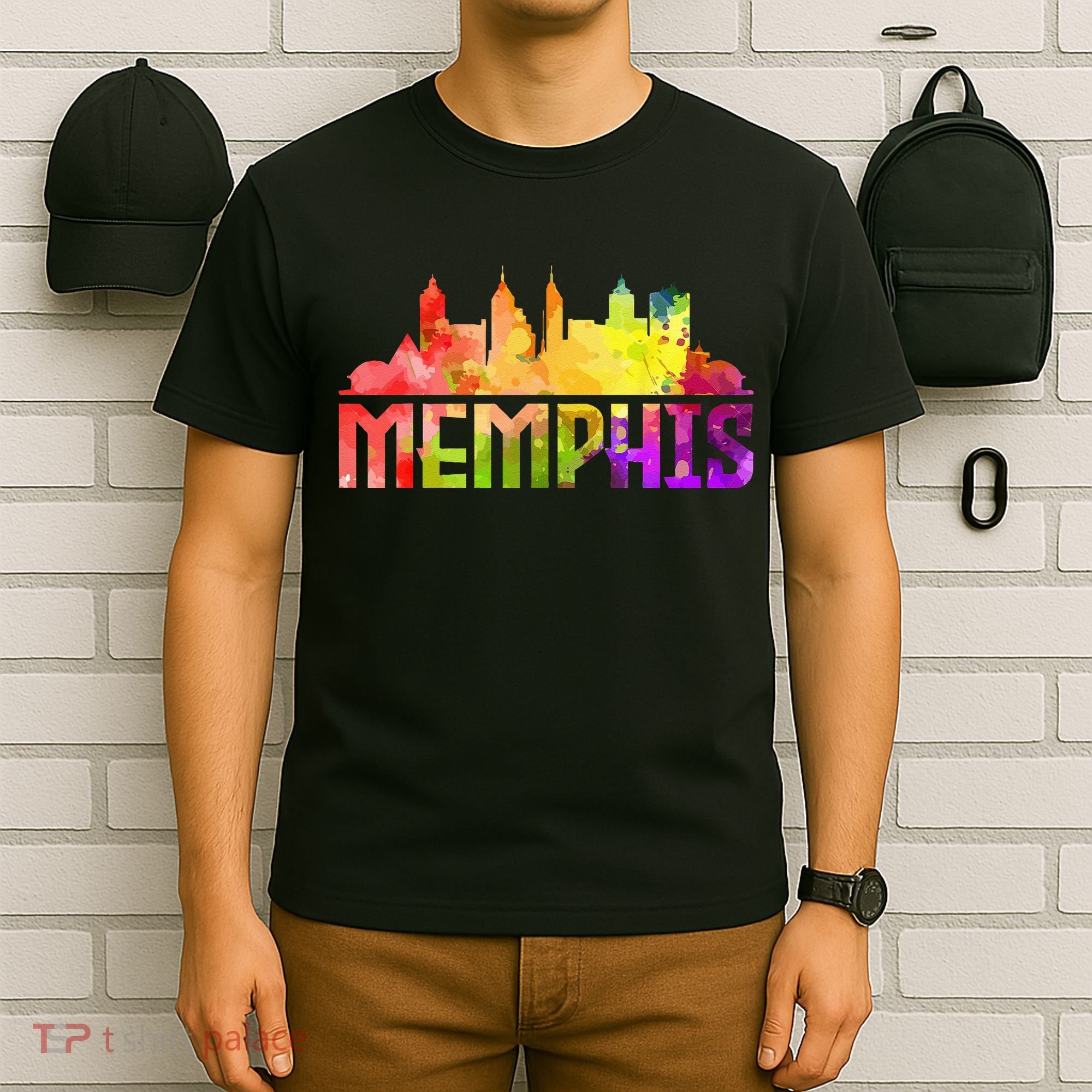 Memphis Skyline Tennessee Souvenir Gift T-Shirt