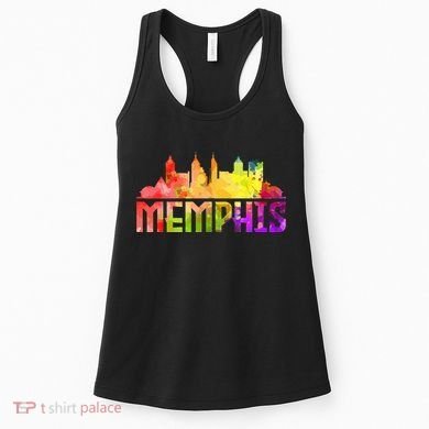 Memphis Skyline Tennessee Souvenir Gift Women's Tank Top