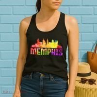 Memphis Skyline Tennessee Souvenir Gift Women's Tank Top thumb 2