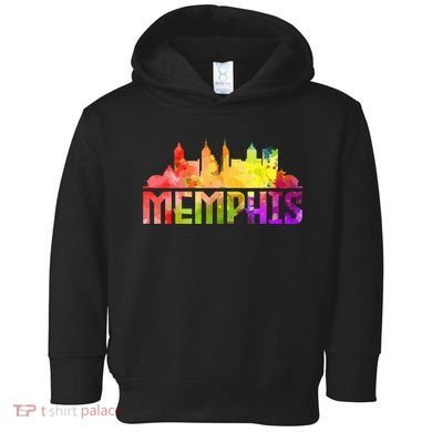 Memphis Skyline Tennessee Souvenir Gift Toddler Hoodie