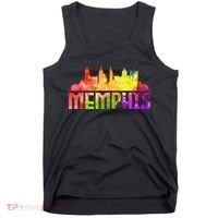 Memphis Skyline Tennessee Souvenir Gift Tank Top thumb 0