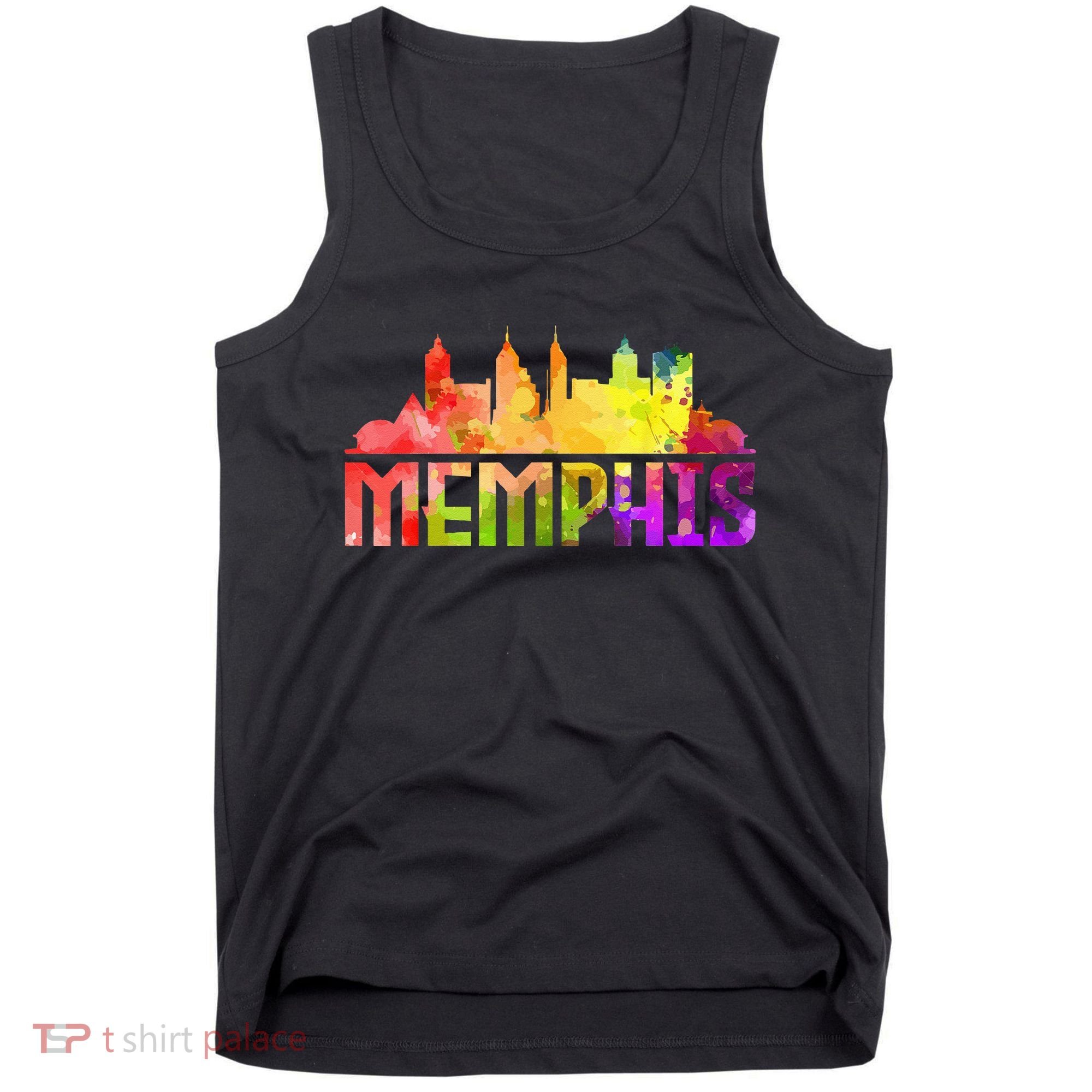 Memphis Skyline Tennessee Souvenir Gift Tank Top