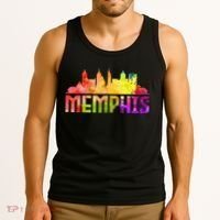 Memphis Skyline Tennessee Souvenir Gift Tank Top thumb 3