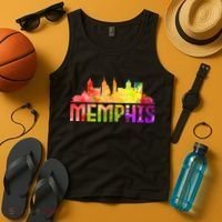 Memphis Skyline Tennessee Souvenir Gift Tank Top thumb 4