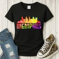 Memphis Skyline Tennessee Souvenir Gift Women's T-Shirt thumb 3
