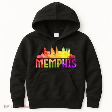 Memphis Skyline Tennessee Souvenir Gift Kids Hoodie