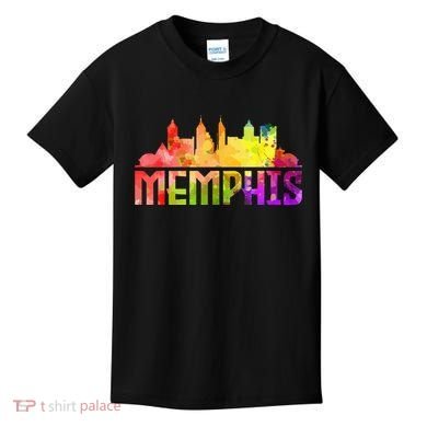 Memphis Skyline Tennessee Souvenir Gift Kids T-Shirt