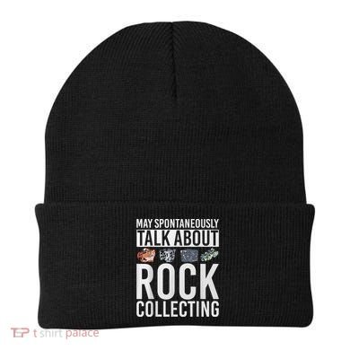 May Spontaneously Talk About Rock Collecting Geology Beanie