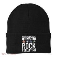 May Spontaneously Talk About Rock Collecting Geology Beanie thumb 0