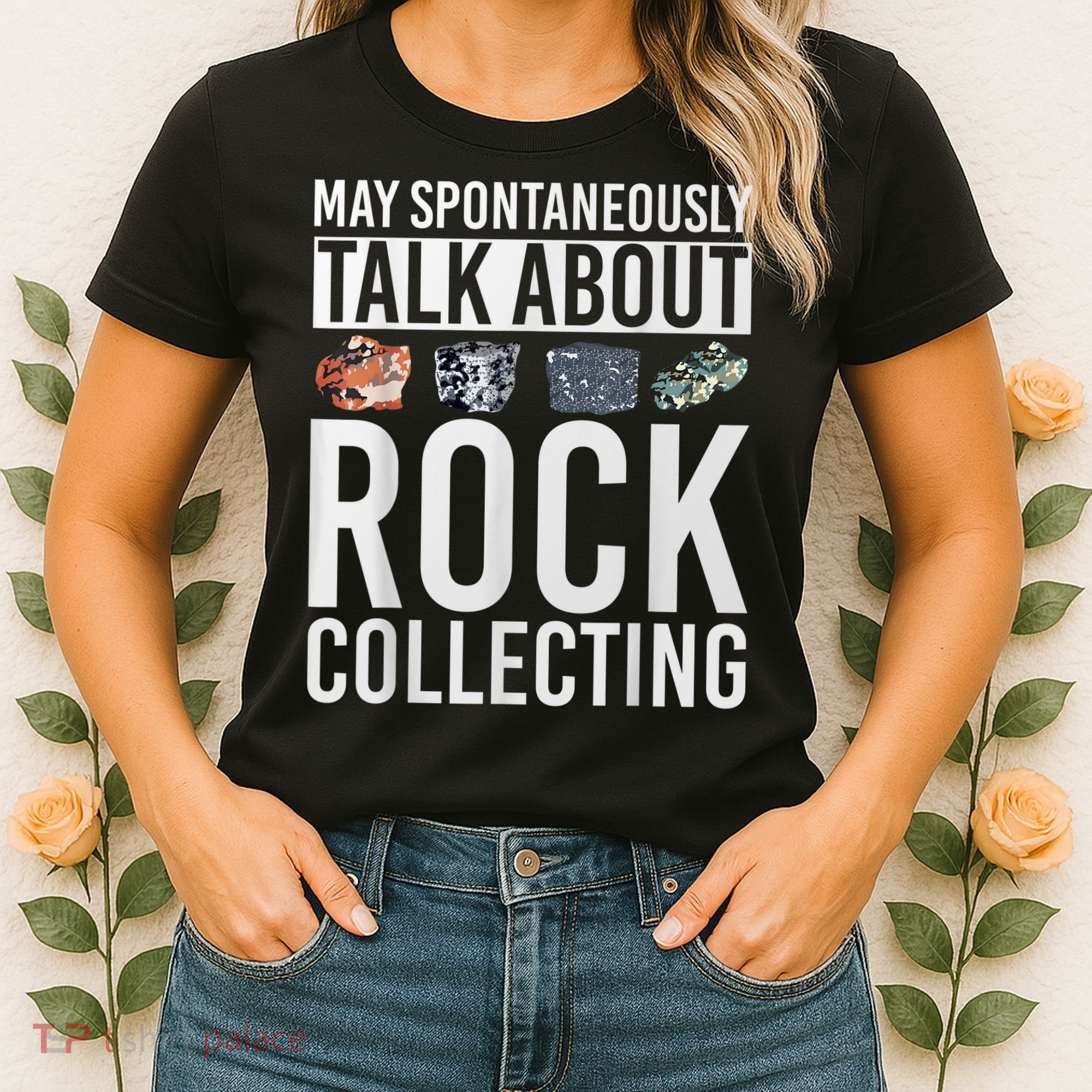 May Spontaneously Talk About Rock Collecting Geology Women's T-Shirt