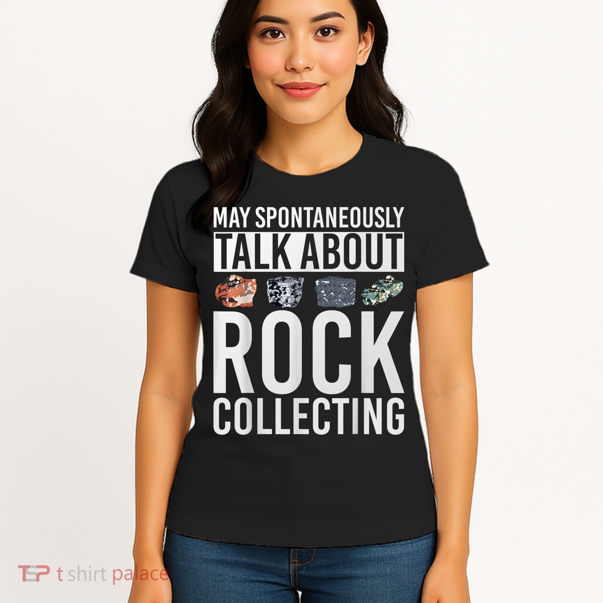 May Spontaneously Talk About Rock Collecting Geology Women's T-Shirt