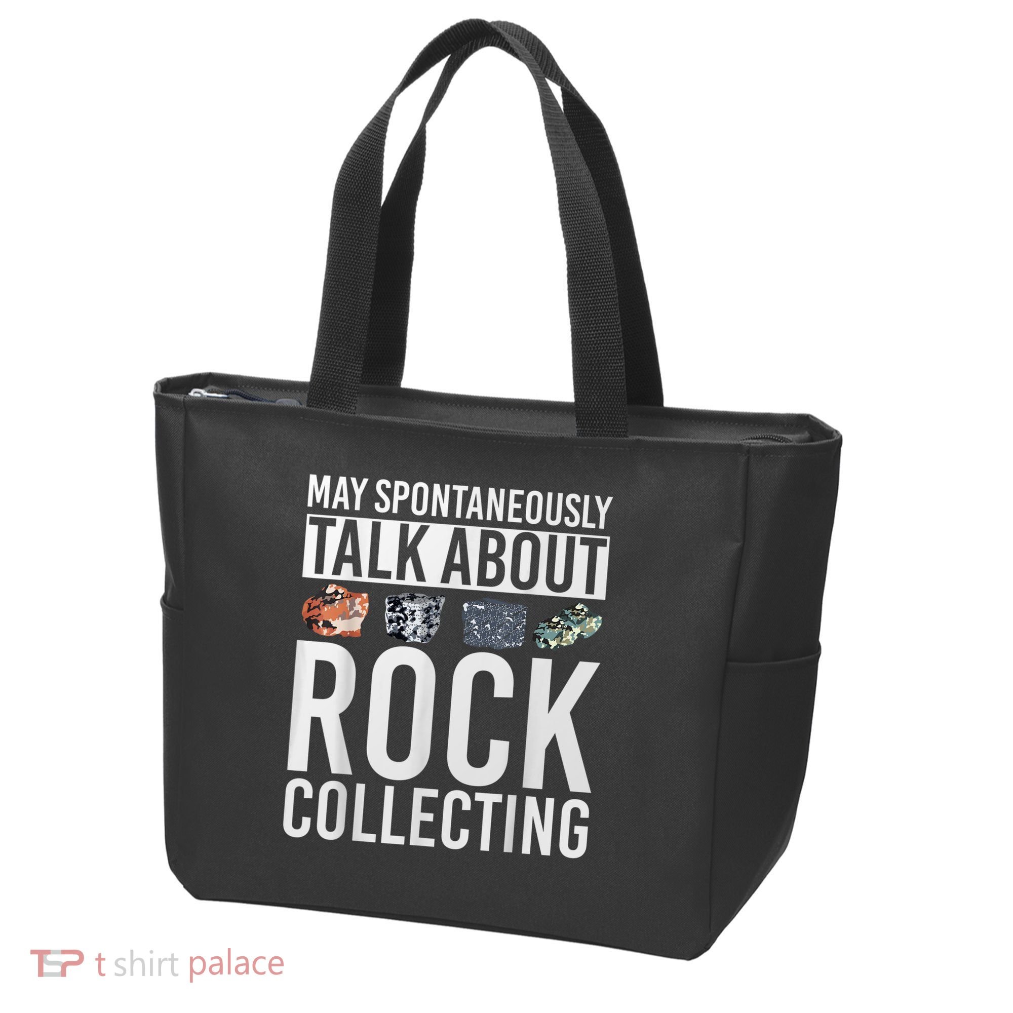 May Spontaneously Talk About Rock Collecting Geology Tote Bag