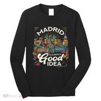 Madrid Spain Travel Vacation Europe I Love Madrid Long Sleeve Shirt thumb 0