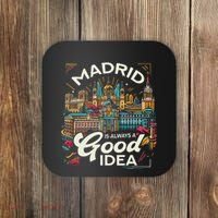 Madrid Spain Travel Vacation Europe I Love Madrid Coaster thumb 0