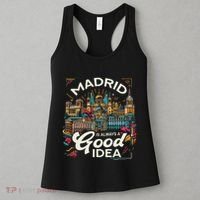 Madrid Spain Travel Vacation Europe I Love Madrid Women's Tank Top thumb 3