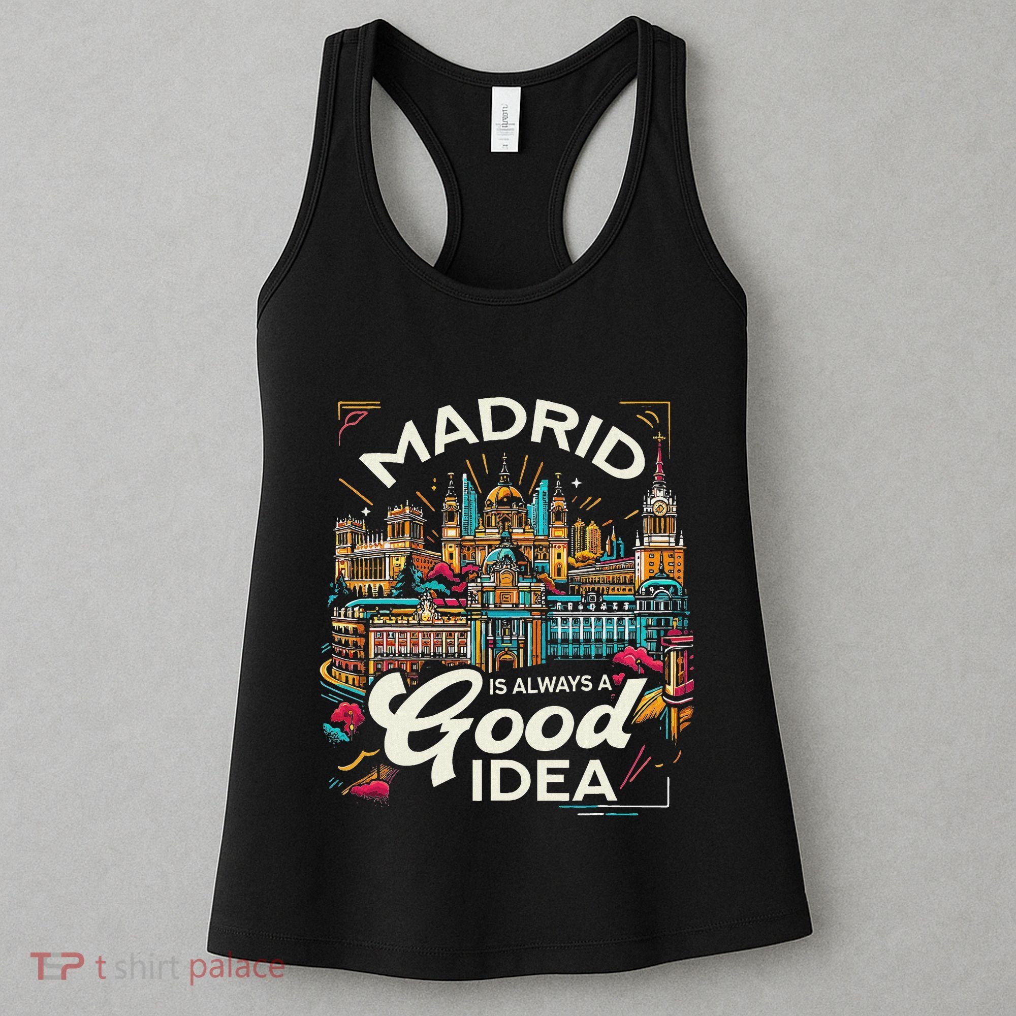 Madrid Spain Travel Vacation Europe I Love Madrid Women's Tank Top