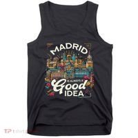 Madrid Spain Travel Vacation Europe I Love Madrid Tank Top thumb 0