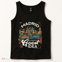 Madrid Spain Travel Vacation Europe I Love Madrid Tank Top thumb 2