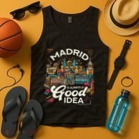 Madrid Spain Travel Vacation Europe I Love Madrid Tank Top thumb 4