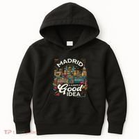 Madrid Spain Travel Vacation Europe I Love Madrid Kids Hoodie thumb 0