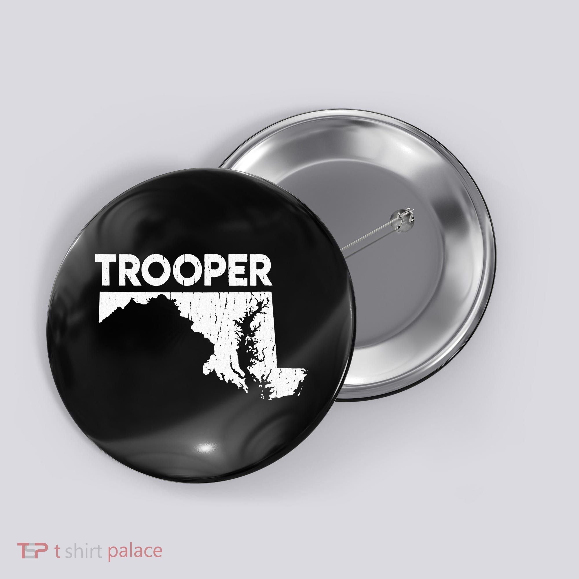 Maryland State Trooper State Police Button