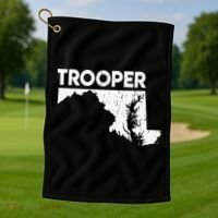 Maryland State Trooper State Police Golf Towel thumb 1